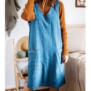 Vintage Eddie Bauer Denim Jumper